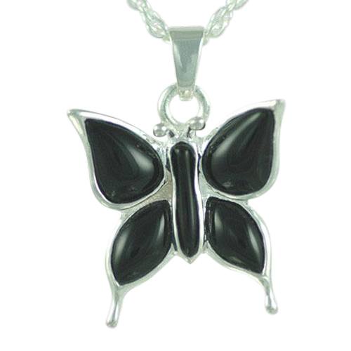 Butterfly Onyx Cremation Jewelry